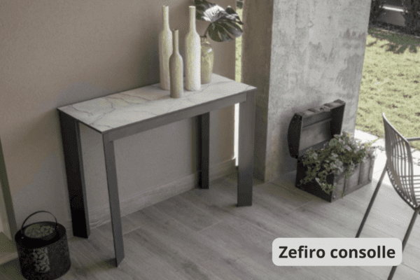 Zefiro consolle per arredare un terrazzo piccolo