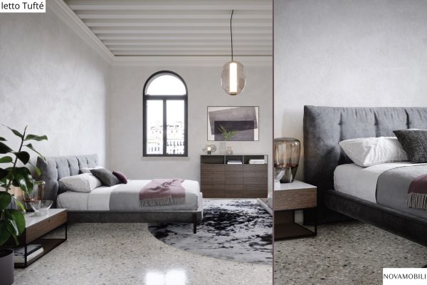 Letto matrimoniale Tufté