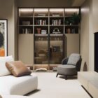 Libreria con ante vetro