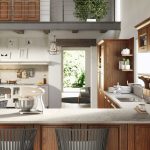 cucina classica con penisola