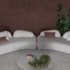 Divani lineari 5 divano lineare arrotondato