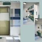 cameretta letto castello