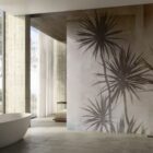 carta da parati bagno doccia