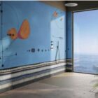 carta da parati idrorepellente bagno