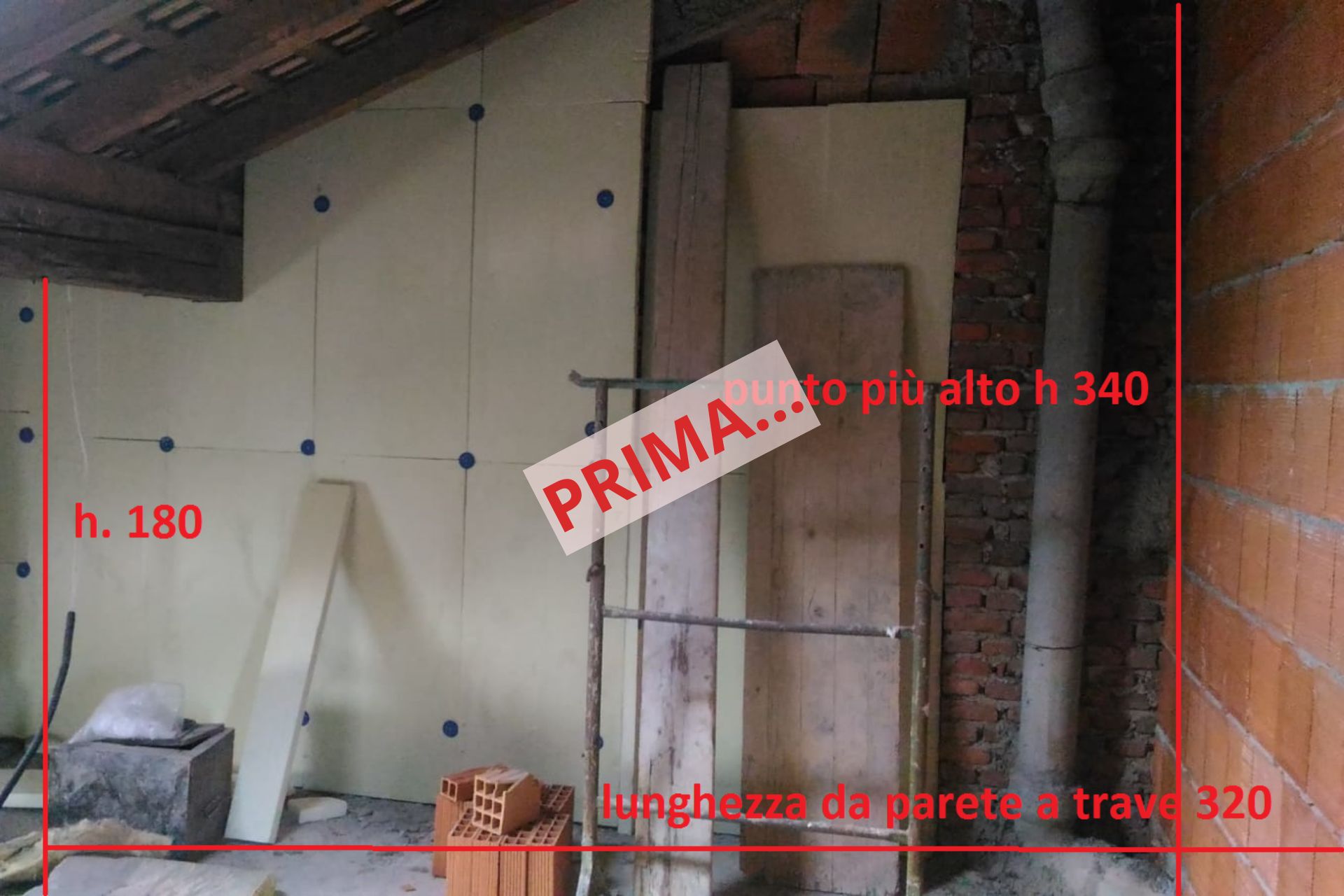 RILIEVO parete armadio mansarda RILIEVO parete armadio mansarda