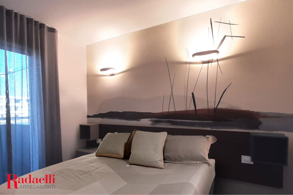 Radaelli Arredamenti 5 Letto Sorvolo con carta da parati