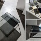 tavolini quadrati in vetro