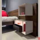 Vista laterale dei comodini