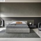 Letti matrimoniali contenitore imbottito