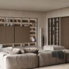 Living 5 soggiorno con boiserie