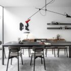 sedia senza braccioli in legno