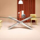 tavoli ovali in vetro