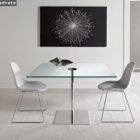 Tavoli quadrati 2 tavoli quadrati basamento centrale