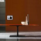 tavolo rettangolare base centrale