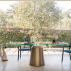 tavolo rettangolare con base metallo design