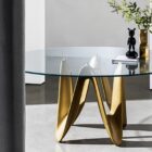 Tavoli rotondi 14 tavolo rotondo cristallo