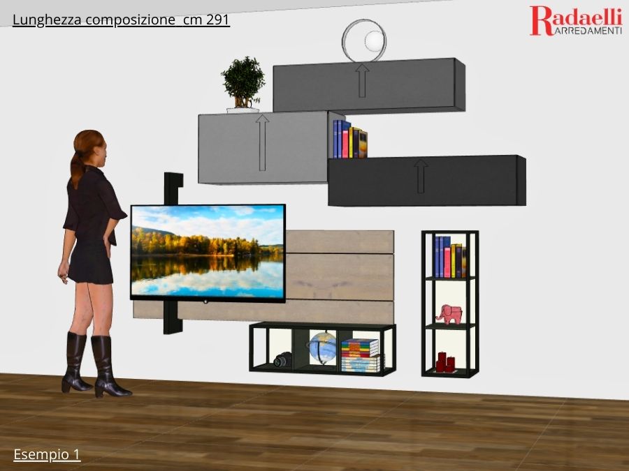 Composizione alternativa realizzata da un diverso accostamento degli elementi