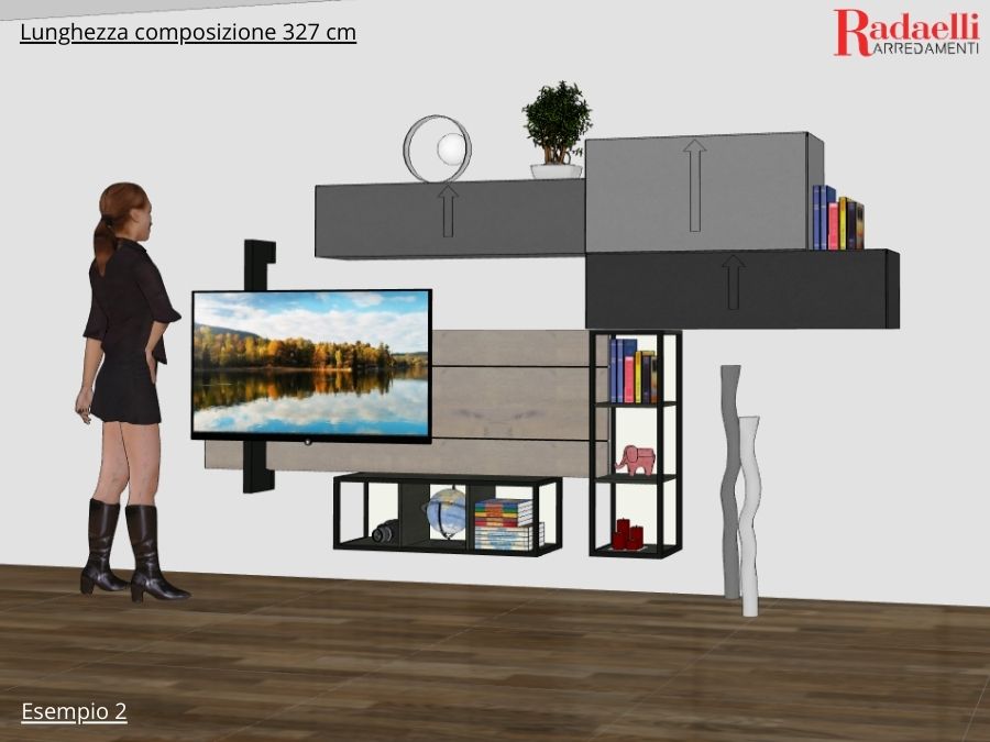 Composizione alternativa realizzata da un diverso accostamento degli elementi