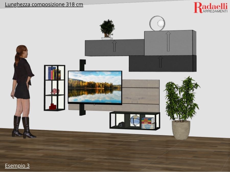 Composizione alternativa realizzata da un diverso accostamento degli elementi