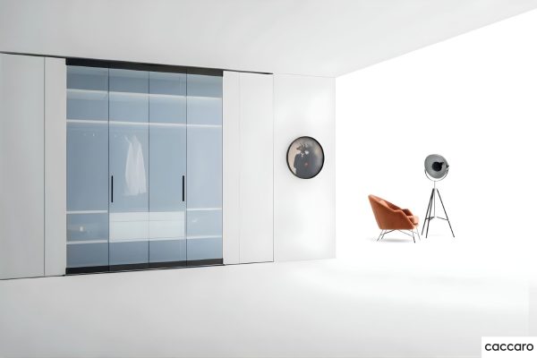 Armadio con ante in vetro