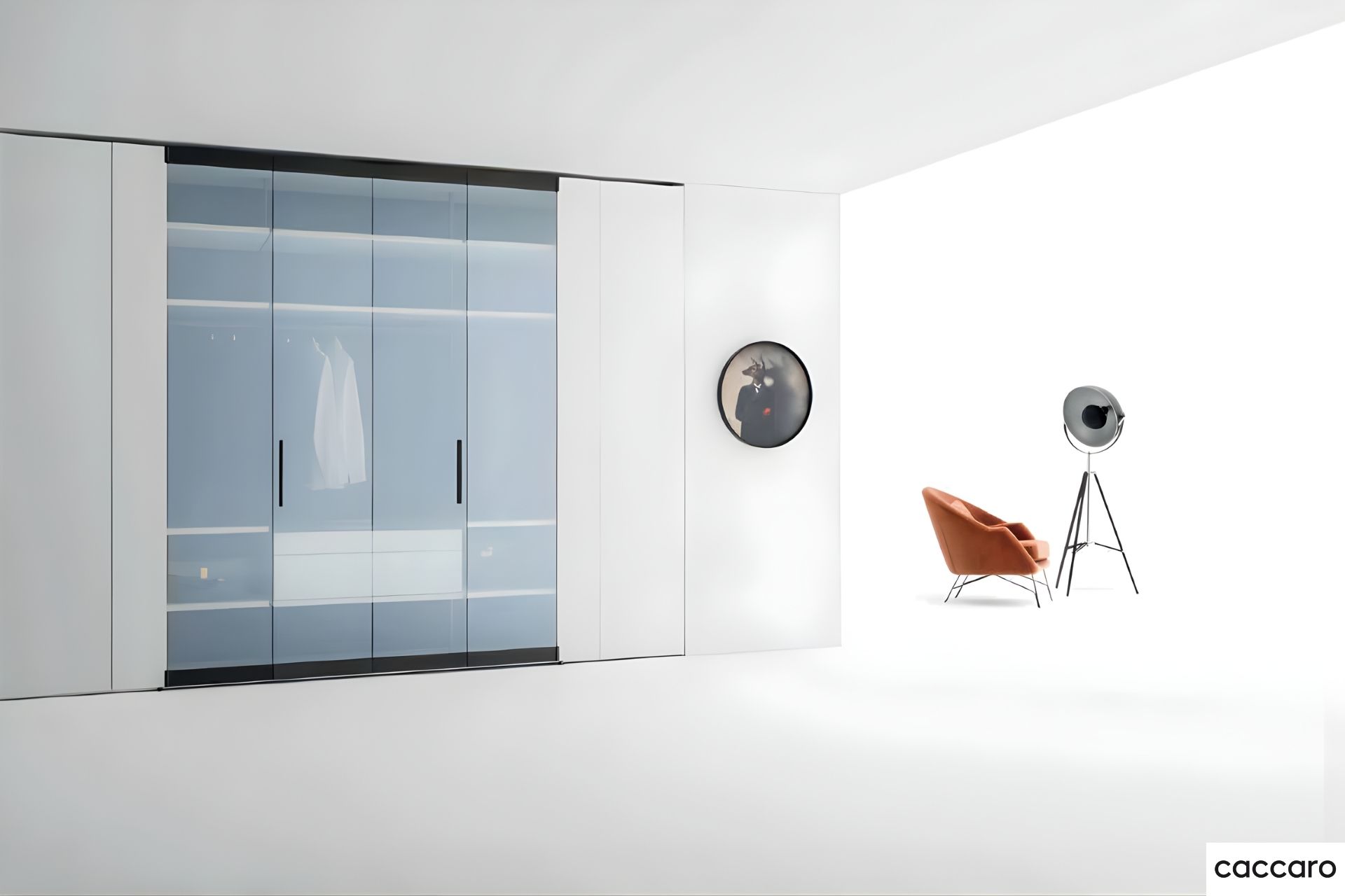 Armadio con ante in vetro