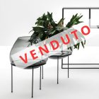 Vaso di grandi dimensioni in vetro fumé