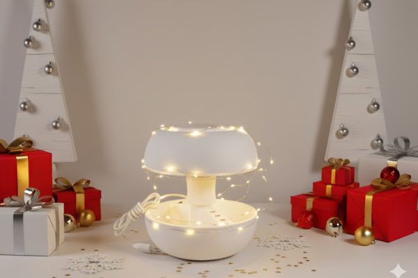 Lampada Joyo con decorazioni natalizie