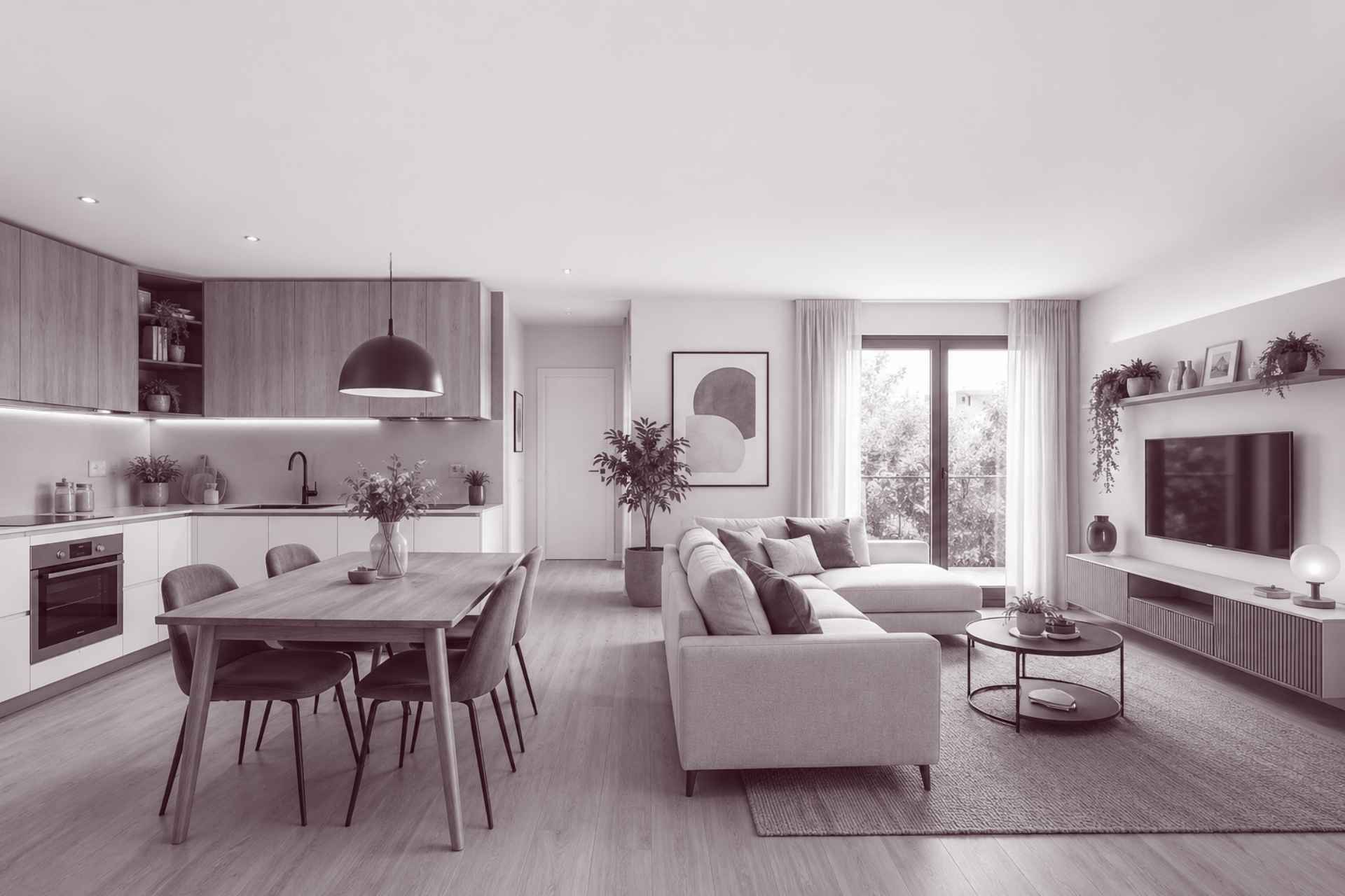 Come arredare un open space cucina e soggiorno